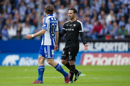 IFK Göteborgs Gustav Svensson och Örebros Nordin Gerzic