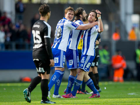 IFK Göteborgs Mattias Bjärsmyr, Thomas Rogne och Gustav