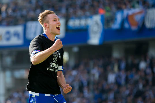 IFK Göteborgs Gustav Engvall jublar