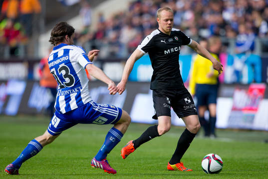 Örebros Patrik Haginge mot Gustav Svensson