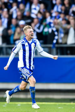 IFK Göteborgs Sebastian Eriksson jublar