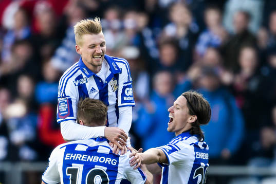 IFK Göteborgs Sebastian Eriksson, Gustav Engvall och Lasse