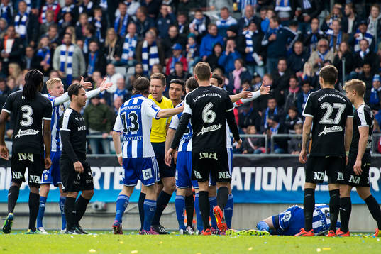 IFK Göteborgs Sebastian Eriksson och Gustav Svensson är
