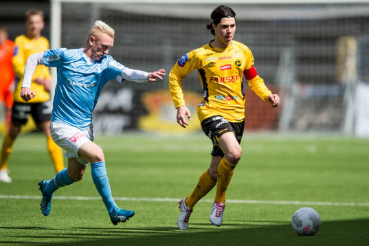 Elfsborgs Mattias Özgun och Malmö FFs Max Olsson