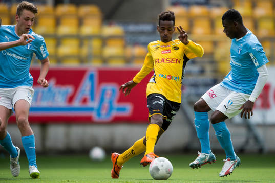Elfsborgs Abdisalan Hassan Ibrahim och Malmö FFs Filston