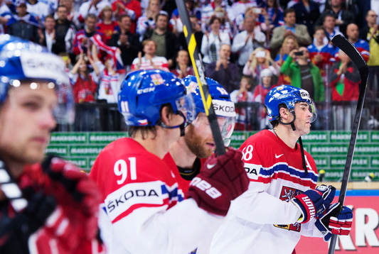 Tjeckiens Jaromir Jagr lämnar isen