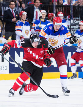 Kanadas Sidney Crosby och Rysslands Yevgeni Malkin