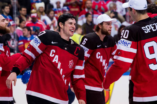 Kanadas Sidney Crosby jublar
