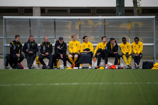 Elfsborgs ledare och spelare på bänken