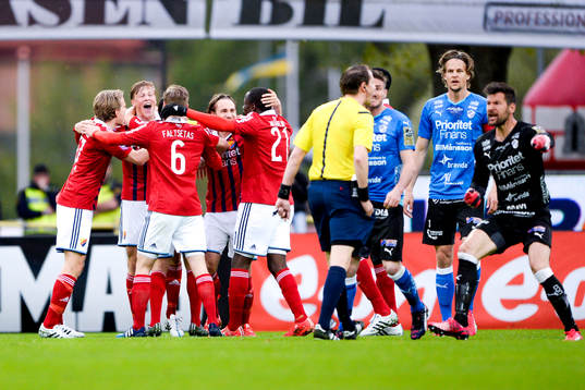 Djurgårdens spelare jublar