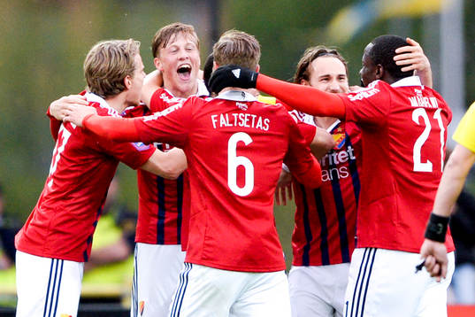 Djurgårdens spelare jublar