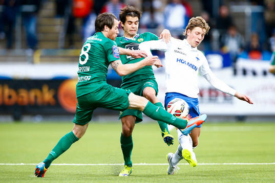 Hammarbys Johan Persson och Lars Fuhre och Norrköpings
