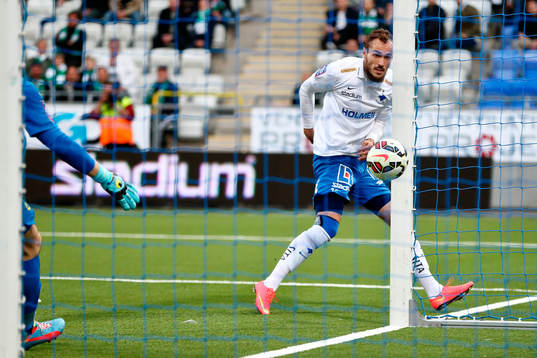 Norrköpings Emir Kujovic gör 1-0-målet