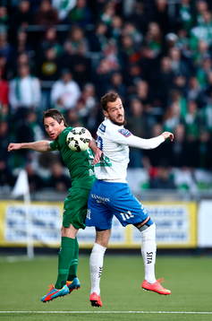 Hammarbys Johan Persson och Norrköpings Emir Kujovic