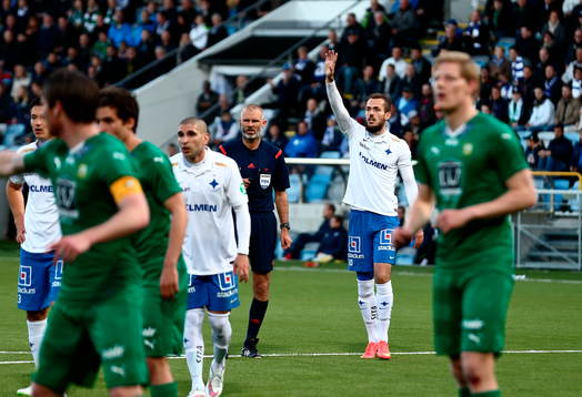 Norrköpings Emir Kujovic gör sig spelbar