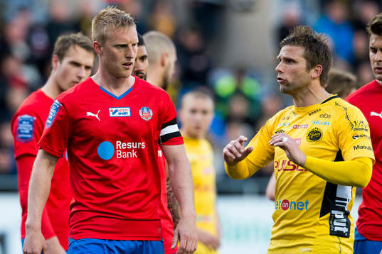 Elfsborgs Anders Svensson irriterad på Helsingborgs Peter