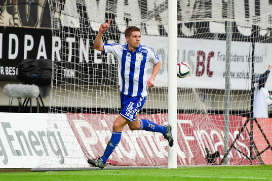IFK Göteborgs Mikael Boman jublar