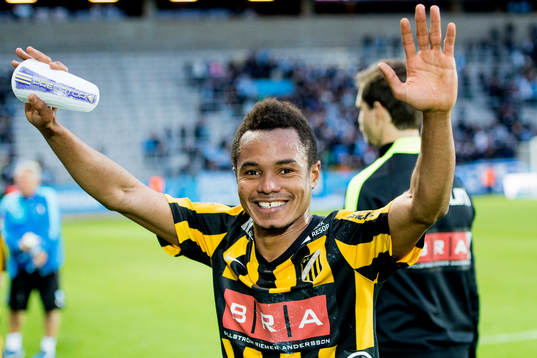Häckens Nasiru Mohammed jublar