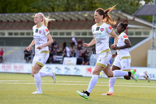 Rosengårds Amanda Ilestedt Sara Björk Gunnarsdottir och