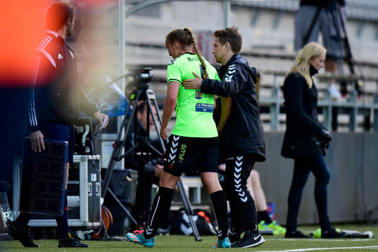 Kristianstads Therese Ivarsson fick bytas ut i första