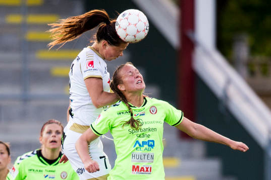 Rosengårds Sara Björk Gunnarsdottir och Kristianstads