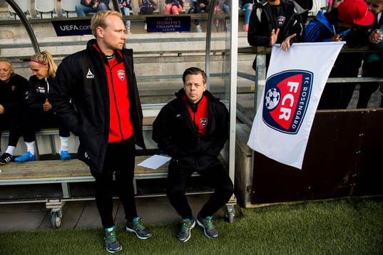 Rosengårds assisterande tränare Daniel Nilsson och