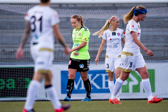 Kristianstads Margret Lara Vidarsdottir deppar