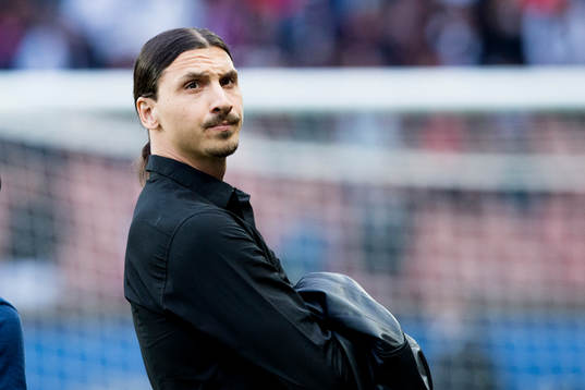 s Zlatan Ibrahimovic före fotbollsmatchen i Ligue 1 mellan