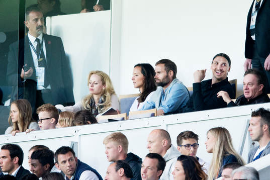 Helena Seger och Zlatan Ibrahimovic med barnen Vincent och