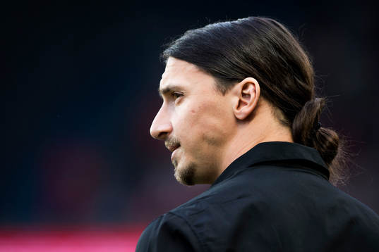 s Zlatan Ibrahimovic före fotbollsmatchen i Ligue 1 mellan