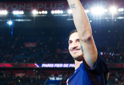 s Zlatan Ibrahimovic jublar