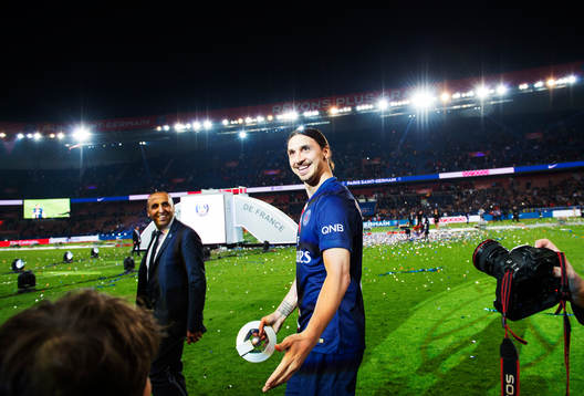 s Zlatan Ibrahimovic jublar