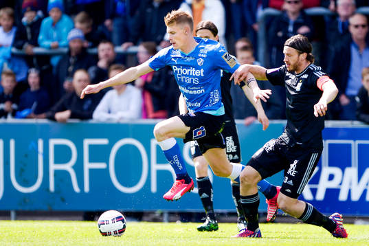 Halmstads Eric Smith och IFK Göteborgs Gustav Svensson