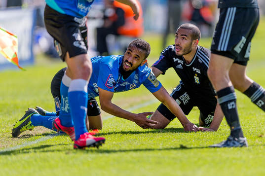 Halmstads Junes Barny och IFK Göteborgs Haitam Aleesami