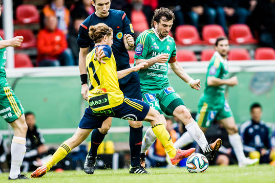 Ljungskiles Aleksandar Kitic och Ängelholms Rebin Asaad i