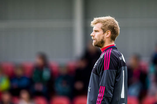 Ängelholms målvakt Oscar Berglund