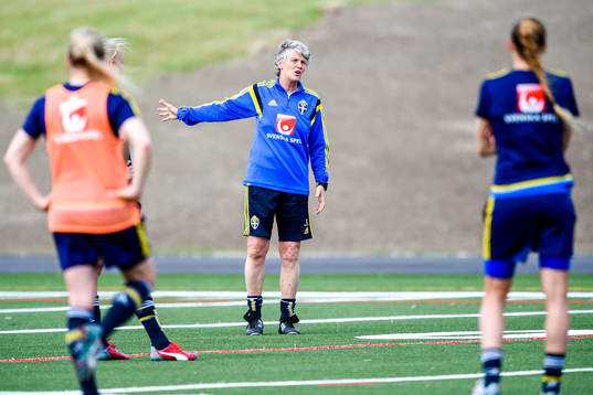 Sveriges Förbundskapten Pia Sundhage