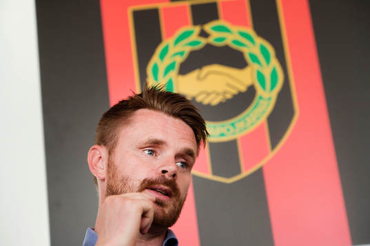 Brommapojkarnas tränare Magni Fannberg Magnusson deltar i