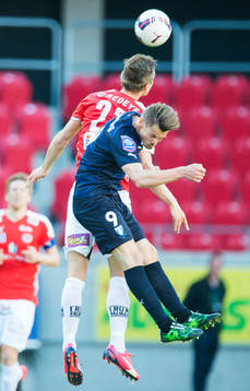 Kalmars Viktor Elm och Malmö FFs Markus Rosenberg