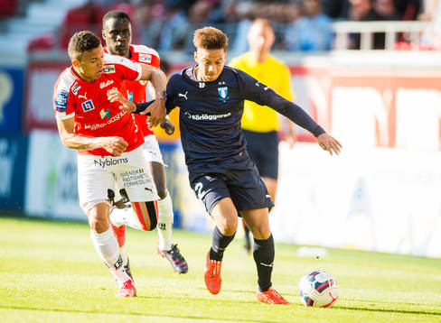 Kalmars Emin Nouri och Malmö FFs Tobias Sana
