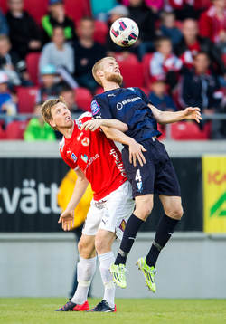 Kalmars David Elm och Malmö FFs Filip Helander