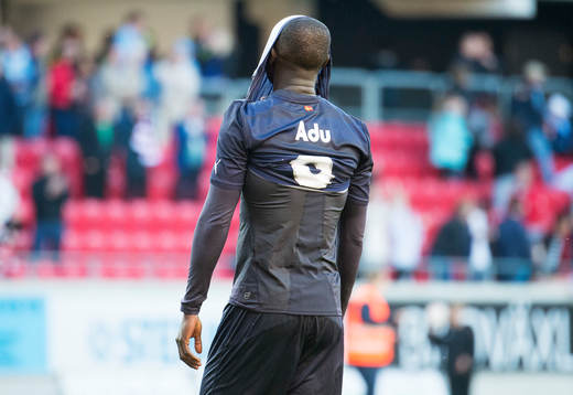 Malmö FFs Enoch Kofi Adu deppar