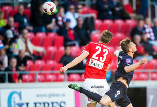 Kalmars Viktor Elm och Malmö FFs Markus Rosenberg