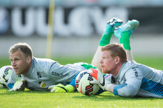 Häckens målvakt Peter Abrahamsson och målvakt