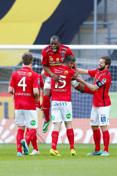 Falkenbergs Stefan Rodevåg jublar