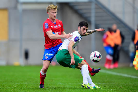 Hammarbys Nahir Besara och Helsingborgs Frederik Helstrup
