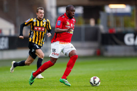 Falkenbergs Hakeem Araba och Häckens Jasmin Sudic