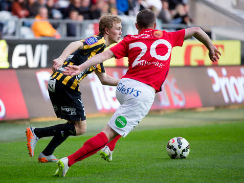 Häckens Joel Andersson och Falkenbergs Carl Wede