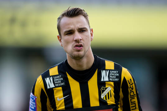 Häckens Jasmin Sudic innan fotbollsmatchen i Allsvenskan