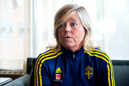 Sveriges landslagschef Marika Domanski Lyfors